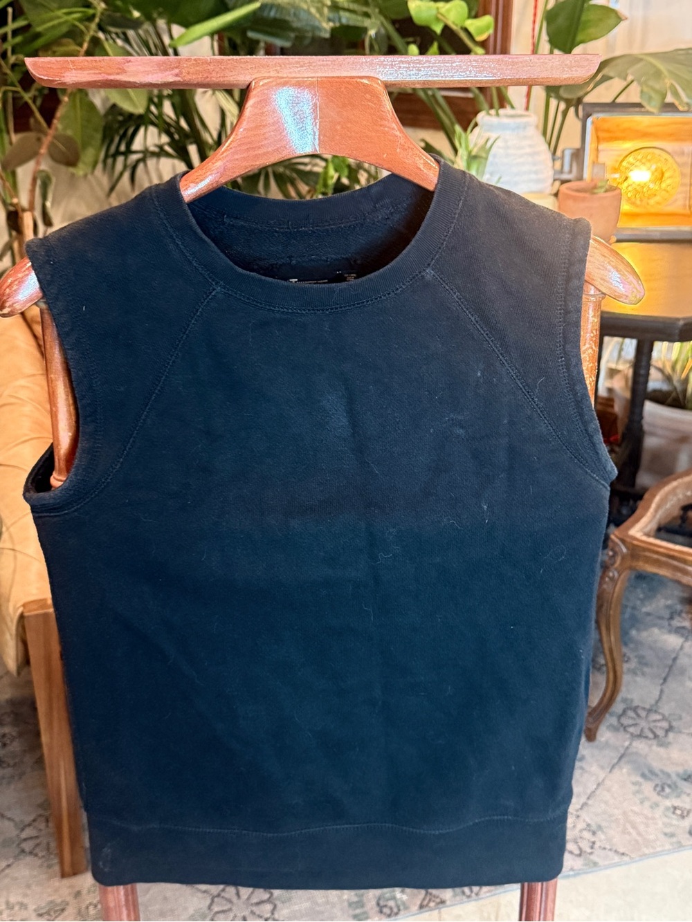 Alexander Wang Black Sleeveless Crewneck Sweater